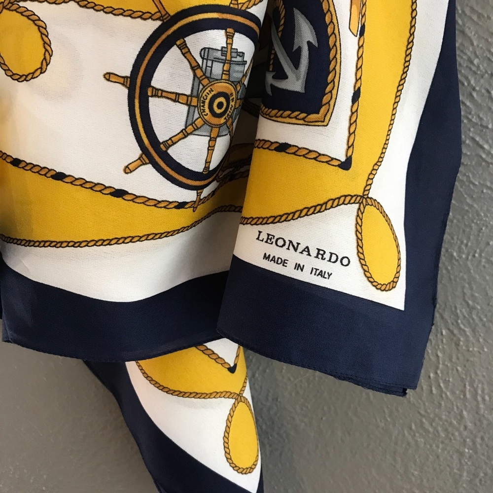 Mustard Yellow Nautical Scarf